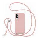 Capa com Alça Ajustável para Samsung S - Rosa Modelo do Samsung:S25 Edge
