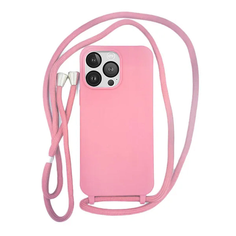 Capa com Alça para iPhone - Pink Modelo do iPhone:14 Plus