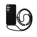 Capa com Alça Ajustável para Samsung S - Preto Modelo do Samsung:S25 Edge