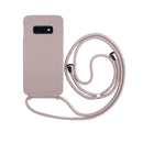 Capa com Alça Ajustável para Samsung S - Rosa Modelo do Samsung:S25 Edge