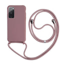 Capa com Alça Ajustável para Samsung S - Rosa Modelo do Samsung:S25 Edge