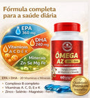 Ômega 3 Multivitamínico A-Z - 20 Vitaminas e Minerais + EPA DHA 1400 mg- 60 Caps