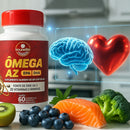 Ômega 3 Multivitamínico A-Z - 20 Vitaminas e Minerais + EPA DHA 1400 mg- 60 Caps