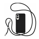 Capa com Alça Ajustável para Samsung S - Preto Modelo do Samsung:S25 Edge
